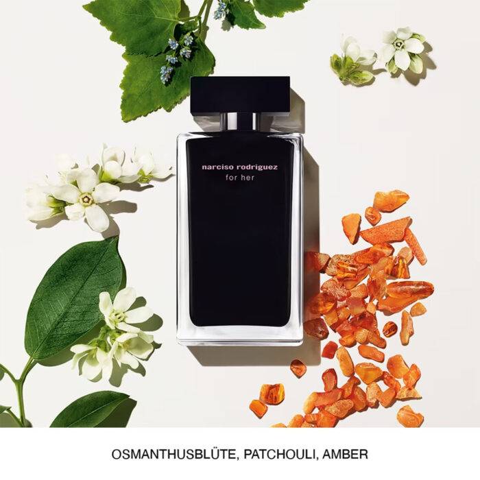 Narciso Rodriguez For Her EdT Produktbild Flasche und Duftnoten - Parfümerie Digi-markets